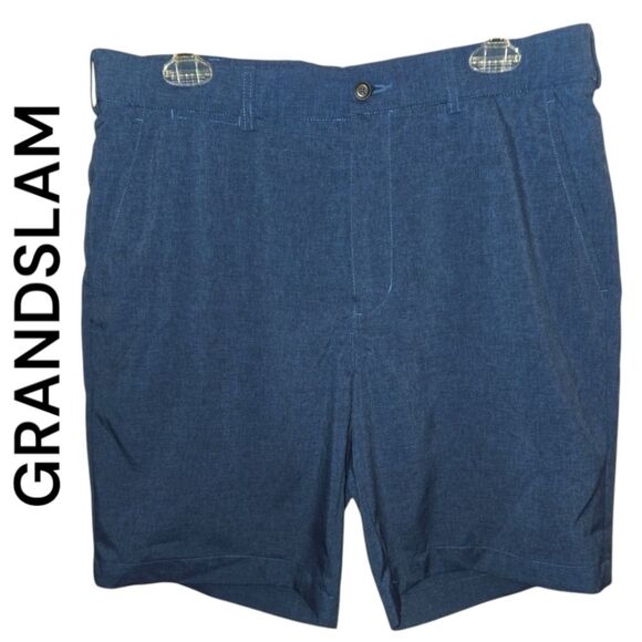 GRANDSLAM MEN'S BLUE SHORTS SZ 34 - Picture 1 of 3